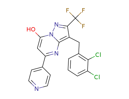 3-(2,3-dichlorobenzyl)-5-(pyridin-4-yl)-2-(trifluoromethyl)pyrazolo[1,5-a]pyrimidin-7-ol