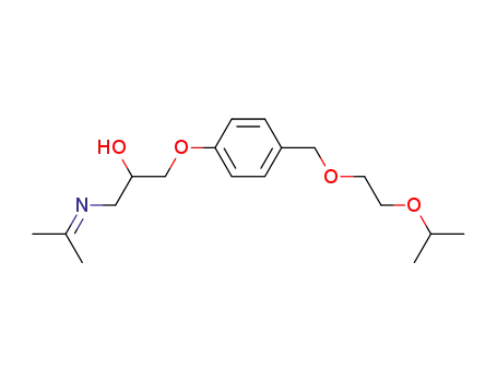 Molecular Structure of 66722-64-3 (1-(p-2-isopropoxyethoxymethylphenoxy)-3-isopropylideneamino-propan-2-ol)