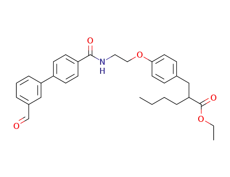 ethyl 2-butyl-3-[4-[2-(3'-formylbiphenyl-4-carbonylamino)ethoxy]phenyl]propionate