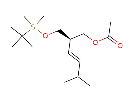 Acetic acid (E)-(R)-2-(tert-butyl-dimethyl-silanyloxymethyl)-5-methyl-hex-3-enyl ester