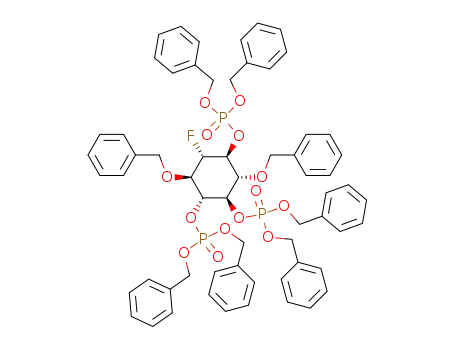 Phosphoric acid dibenzyl ester (1S,2R,3R,4R,5R,6S)-2,5-bis-benzyloxy-3,4-bis-(bis-benzyloxy-phosphoryloxy)-6-fluoro-cyclohexyl ester