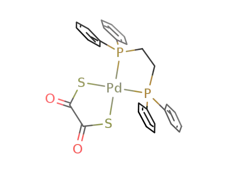 (1,2-bis(phenylphosphino)ethane)(dithiooxalato-S,S')palladium(II)