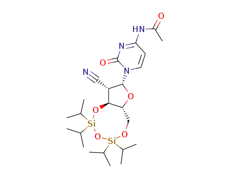 N<sup>4</sup>-acetyl-1-<2-C-cyano-2-deoxy-3,5-O-(tetraisopropyldisiloxane-1,3-diyl)-β-D-arabinofuranosyl>cytosine