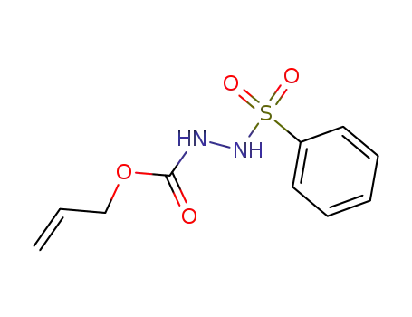 Molecular Structure of 58358-60-4 (Hydrazinecarboxylic acid, 2-(phenylsulfonyl)-, 2-propenyl ester)