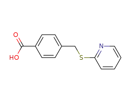 Molecular Structure of 82145-80-0 (4-[(pyridin-2-ylthio)methyl]benzoic acid)