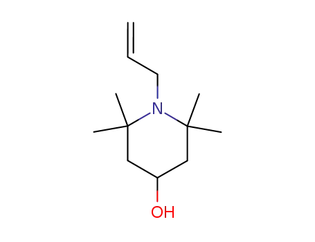 Molecular Structure of 52185-72-5 (4-Piperidinol, 2,2,6,6-tetramethyl-1-(2-propenyl)-)