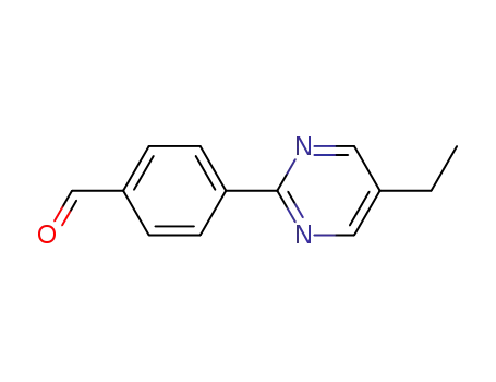 Molecular Structure of 545424-38-2 (Benzaldehyde, 4-(5-ethyl-2-pyrimidinyl)- (9CI))