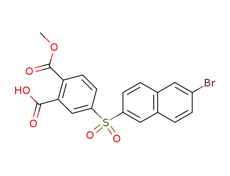 1,2-Benzenedicarboxylic acid, 4-[(6-bromo-2-naphthalenyl)sulfonyl]-,
1-methyl ester