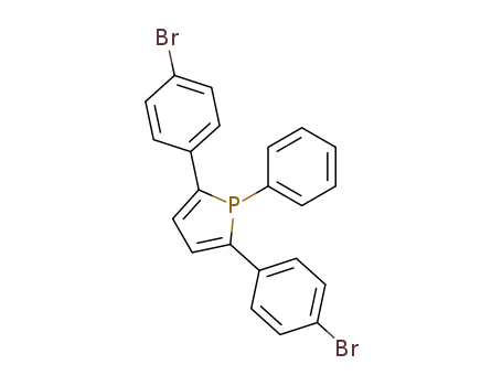Molecular Structure of 13904-57-9 (2,5-bis(p-bromophenyl)-1-phenyl-phosphole)