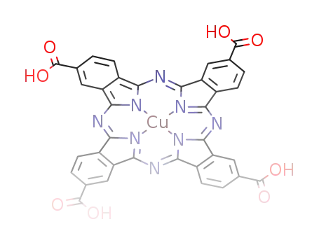 Molecular Structure of 16337-64-7 ((TETRACARBOXYPHTHALOCYANINATO)COPPER(II))