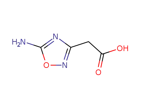 Molecular Structure of 55654-06-3 (1,2,4-Oxadiazole-3-acetic acid, 5-amino-)