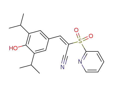 (E)-3-(3,5-Diisopropyl-4-hydroxyphenyl)-2-[(pyrid-2-yl)sulfonyl]acrylonitrile