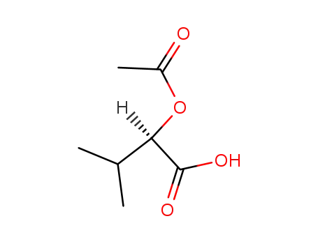 Molecular Structure of 44976-78-5 ((R)-2-acetoxy-3-Methylbutanoic acid)
