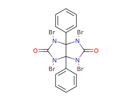 Molecular Structure of 1584121-32-3 (1,3,4,6-Tetrabromo-3α,6α-diphenylglycoluril)