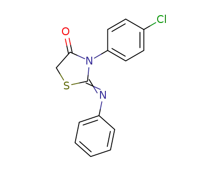 3-(4-chloro-phenyl)-2-phenylimino-thiazolidin-4-one