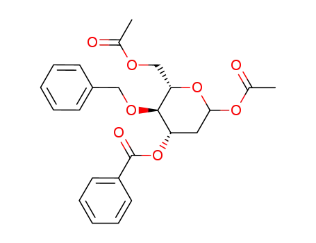 Benzoic acid (2S,3R,4S)-6-acetoxy-2-acetoxymethyl-3-benzyloxy-tetrahydro-pyran-4-yl ester