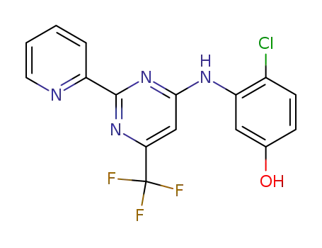 4-(2-Chloro-5-hydroxyanilino)-2-(2-pyridinyl)-6-trifluoromethylpyrimidine