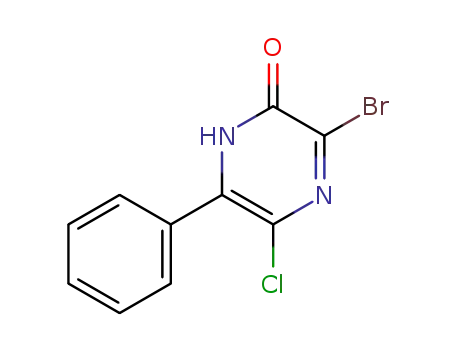 3-bromo-5-chloro-6-phenyl-1<i>H</i>-pyrazin-2-one