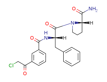 L-Prolinamide,N-[3-(chloroacetyl)benzoyl]-L-phenylalanyl- (9CI)