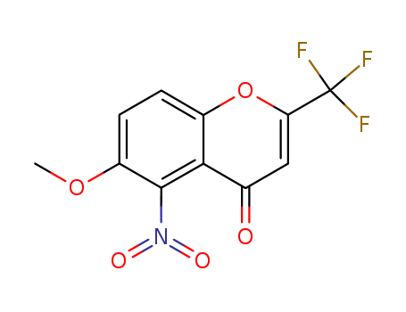 6-Methoxy-5-nitro-2-(trifluoromethyl)-4H-1-benzopyran-4-one