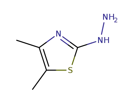 Molecular Structure of 124285-37-6 (2(3H)-Thiazolone,4,5-dimethyl-,hydrazone(9CI))