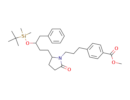 4-(3-{2-[3-(tert-butyl-dimethyl-silanyloxy)-4-phenyl-butyl]-5-oxo-pyrrolidin-1-yl}-propyl)-benzoic acid methyl ester