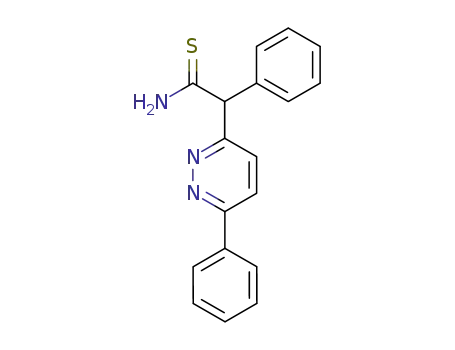 Molecular Structure of 66978-43-6 (2-phenyl-2-(6-phenylpyridazin-3-yl)ethanethioamide)