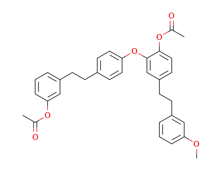 Acetic acid 2-{4-[2-(3-acetoxy-phenyl)-ethyl]-phenoxy}-4-[2-(3-methoxy-phenyl)-ethyl]-phenyl ester