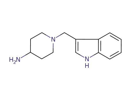 Molecular Structure of 72807-18-2 (1-(1H-Indol-3-ylmethyl)piperidin-4-amine)