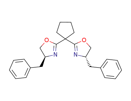 Molecular Structure of 1003886-05-2 ((4S,4'S)-2,2'-(cyclopentane-1,1-diyl)-bis(4-benzyl-4,5-dihydrooxazole))