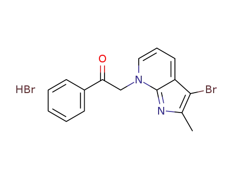 3-Bromo-2-methyl-7-phenacyl-pyrrolo[2,3-b]pyridine hydrobromide