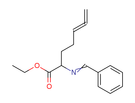 5,6-Heptadienoic acid, 2-[(phenylmethylene)amino]-, ethyl ester