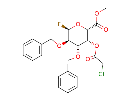 methyl (2,3-di-O-benzyl-4-O-chloroacetyl-α-D-galactopyranosyl fluoride)uronate