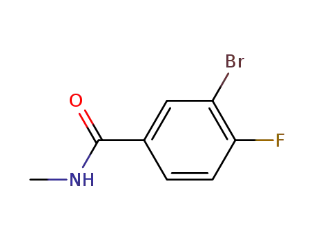 Molecular Structure of 337536-22-8 (3-Bromo-4-fluoro-N-methylbenzamide)
