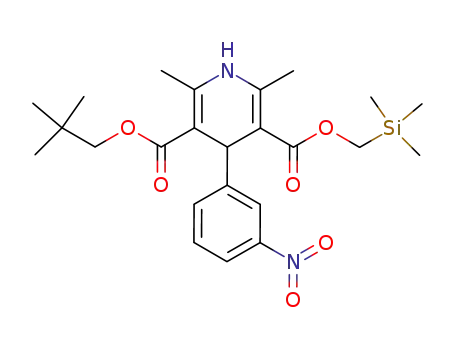 2.6-Dimethyl-4-(3-nitrophenyl)-1.4-dihydropyridin-3.5-dicarbonsaeure-3-neopentylester-5-(trimethylsilyl-methyl)-ester