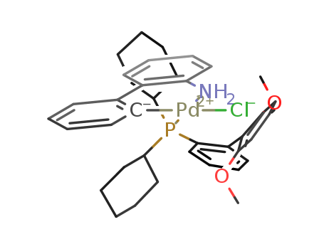 Chloro(2-dicyclohexylphosphino-2',6'-dimethoxy-1,1'-biphenyl)(2'-amino-1,1'-biphenyl-2-yl) palladium(II)