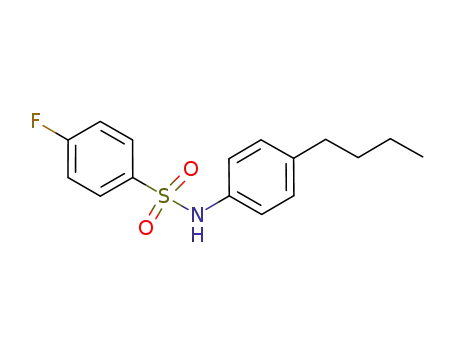 Molecular Structure of 346692-04-4 (N-(4-butylphenyl)-4-fluorobenzenesulfonamide)