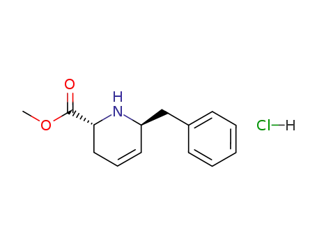 (2R,6S)-6-Benzyl-1,2,3,6-tetrahydro-pyridine-2-carboxylic acid methyl ester; hydrochloride