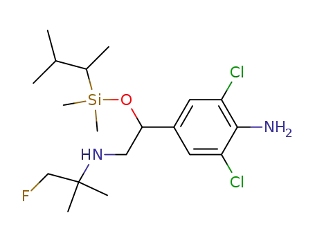 1-(4-Amino-3,5-dichlorophenyl)-0-(1,2-dimethylpropyl-dimethylsilyl)-2-(2-fluoro-1,1-dimethyl-ethylamino)ethanol