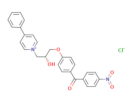 1-(2-HYDROXY-3-(4-(4-NITROBENZOYL)PHENOXY)PROPYL)-4-PHENYLPYRIDINIUM CHLORIDE