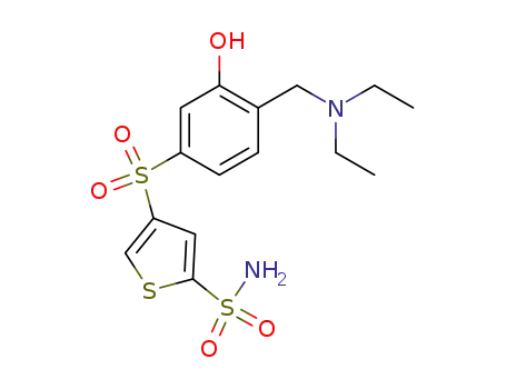 2-Thiophenesulfonamide,
4-[[4-[(diethylamino)methyl]-3-hydroxyphenyl]sulfonyl]-