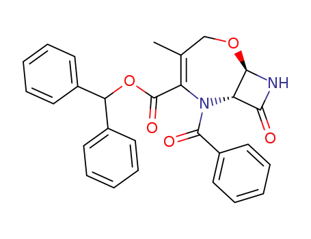 6-Oxa-2,8-diazabicyclo[5.2.0]non-3-ene-3-carboxylic acid,
2-benzoyl-4-methyl-9-oxo-, diphenylmethyl ester, trans-