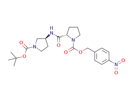 1-Pyrrolidinecarboxylic acid,
2-[[[(3S)-1-[(1,1-dimethylethoxy)carbonyl]-3-pyrrolidinyl]amino]carbonyl]-
, (4-nitrophenyl)methyl ester, (2S)-