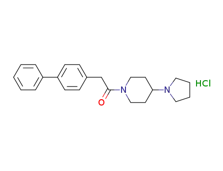 2-Biphenyl-4-yl-1-(4-pyrrolidin-1-ylpiperidin-1-yl)ethanone hydrochloride