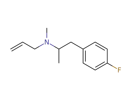 Molecular Structure of 103596-42-5 ((+/-)-N-methyl-N-(2-propenyl)-[2-(4-fluoro-phenyl)-1-methyl]-ethylamine)