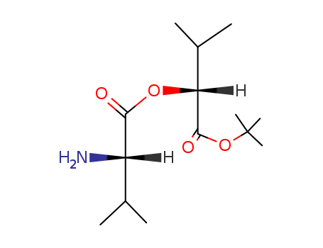 Molecular Structure of 13498-71-0 (L-Valine, 1-[(1,1-dimethylethoxy)carbonyl]-2-methylpropyl ester, (R)-)