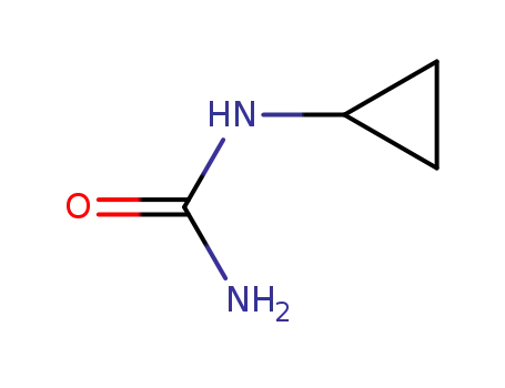 Molecular Structure of 19757-64-3 (N-CYCLOPROPYLUREA)