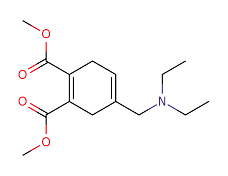 Molecular Structure of 133733-69-4 (dimethyl 4-diethylaminomethyl-1,4-cyclohexadiene-1,2-dicarboxylate)