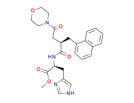 L-Histidine,
N-[4-(4-morpholinyl)-2-(1-naphthalenylmethyl)-1,4-dioxobutyl]-, methyl
ester, (R)-