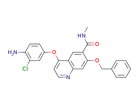 N<sub>6</sub>-Methyl-4-(4-amino-3-chlorophenoxy)-7-(benzyloxy)-6-quinolinecarboxamide
